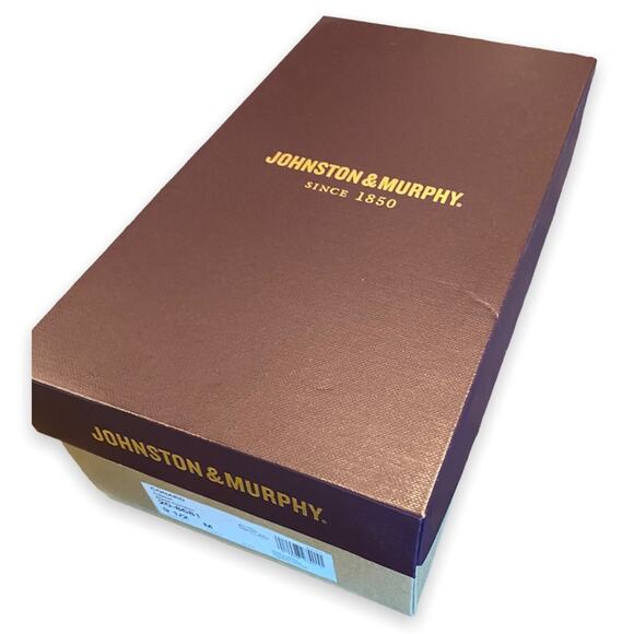 Johnston & Murphy Conard Cap Toe Shoe in Black - New in Box Size 9.5 - Picture 10 of 10